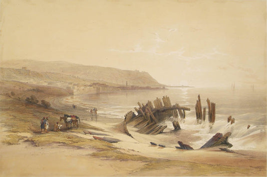 Original hand-coloured lithograph on fine paper mounted on card as issued from the subscription edition of Roberts' "The Holy Land"