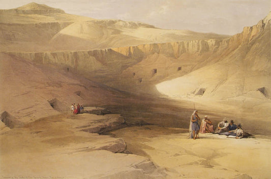 Original hand-coloured lithograph on fine paper mounted on card as issued from the subscription edition of Roberts' 'Egypt'.