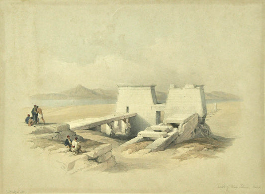 Original hand-coloured lithograph on fine paper mounted on card as issued from the subscription edition of Roberts' 'Egypt