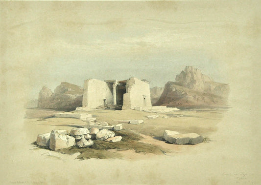 Original hand-coloured lithograph on fine paper mounted on card as issued from the subscription edition of Roberts' 'Egypt'