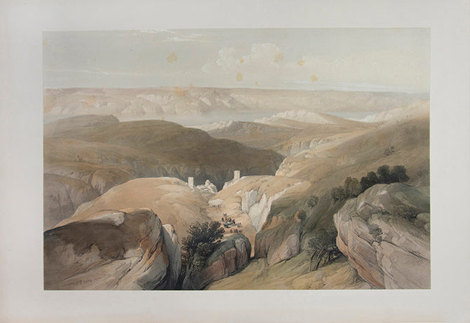 Original hand-coloured lithograph on fine paper mounted on card as issued from the subscription edition of Roberts' 'The Holy Land'