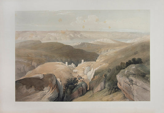 Original hand-coloured lithograph on fine paper mounted on card as issued from the subscription edition of Roberts' 'The Holy Land'