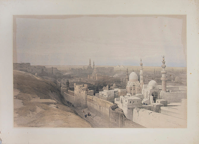 Original hand-coloured lithograph on fine paper mounted on card as issued from the subscription edition of Roberts' Egypt and Nubia.