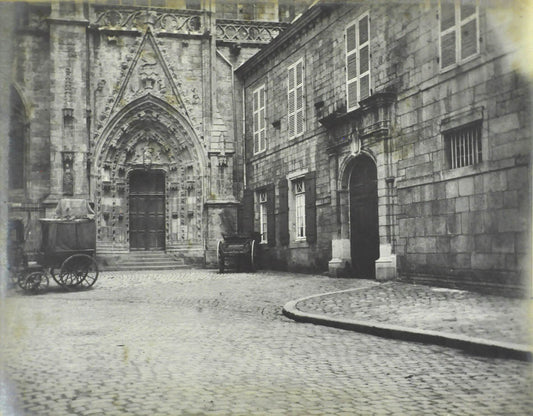 Side door of Cathedral at Quimper.