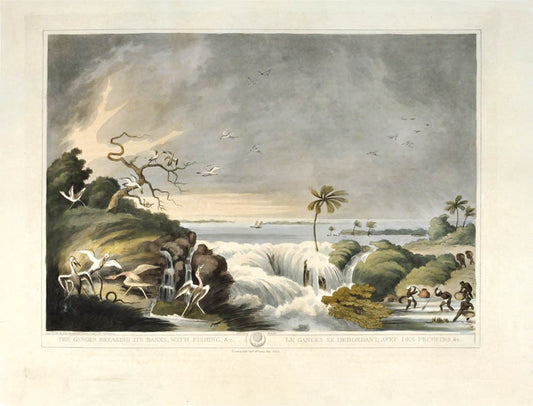 The Ganges Breaking its Banks; with Fishing &c.