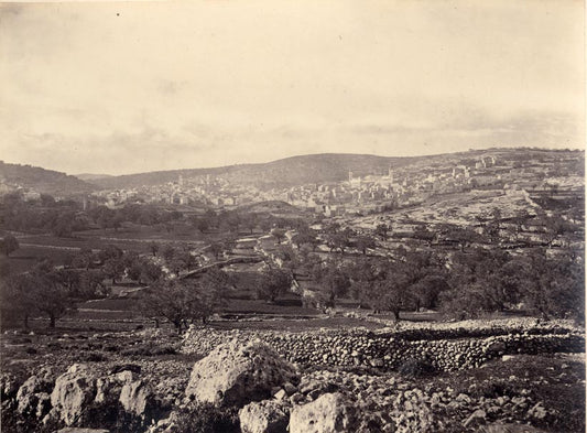 Hebron, and the Plain of Mamre, with Mosque Covering the Cave of Machpelah.
