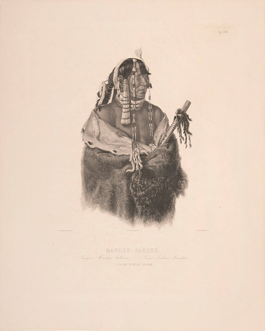 From the illustrated 'Travels in the Interior of North America between 1832-34' by Prince Maximilian Alexander Philipp Zu Wied-Neuweid