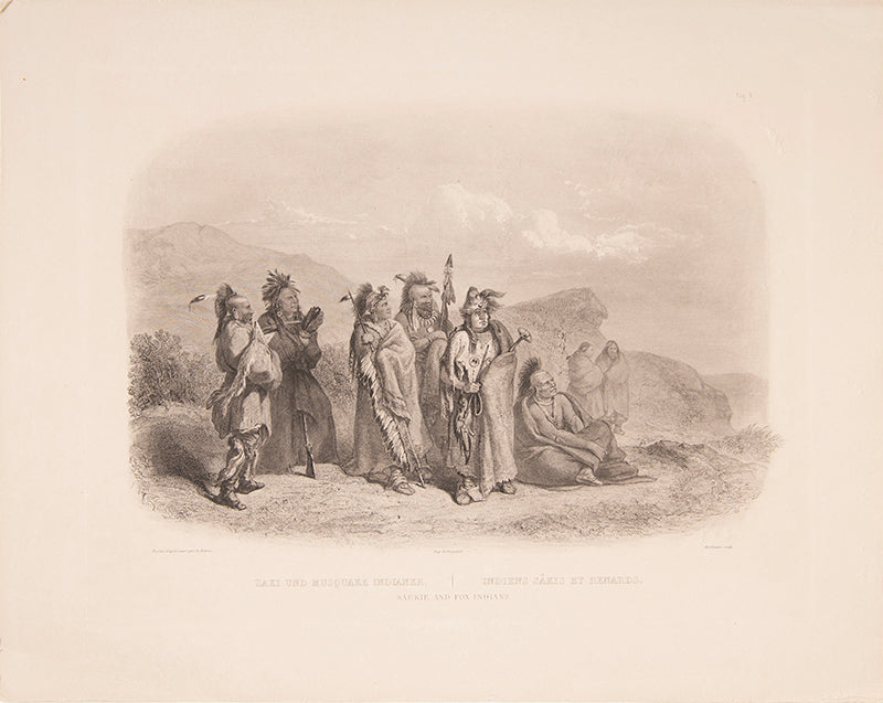 From the illustrated 'Travels in the Interior of North America between 1832-34' by Prince Maximilian Alexander Philipp Zu Wied-Neuweid