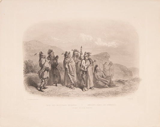 From the illustrated 'Travels in the Interior of North America between 1832-34' by Prince Maximilian Alexander Philipp Zu Wied-Neuweid