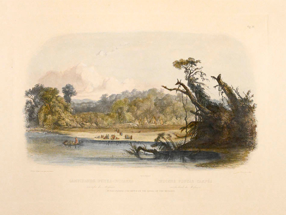 From the illustrated 'Travels in the Interior of North America between 1832-34' by Prince Maximilian Alexander Philipp Zu Wied-Neuweid