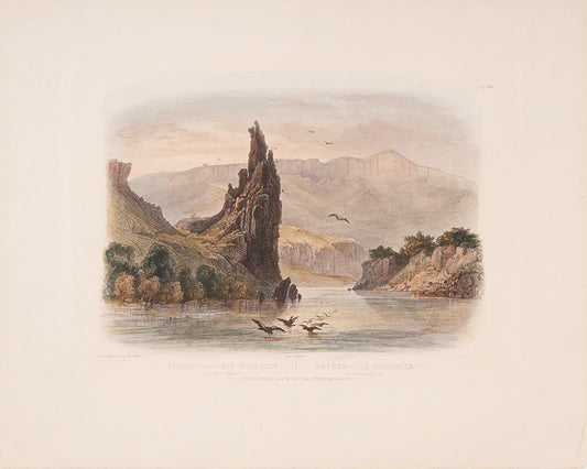 From the illustrated 'Travels in the Interior of North America between 1832-34' by Prince Maximilian Alexander Philipp Zu Wied-Neuweid