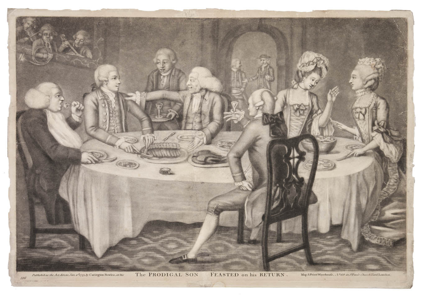 Two uncoloured mezzotints, slight flaking to edges of sheets not affecting image.