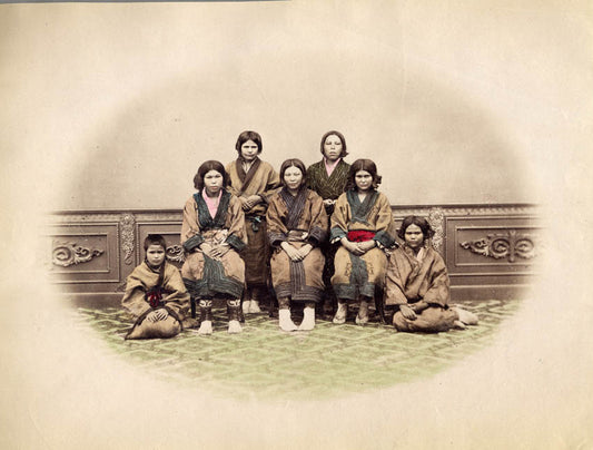 Ainu men and women.