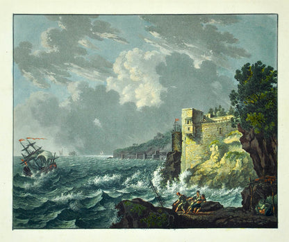 Fine copy of the complete first series of this periodical, illustrated with lovely hand-coloured plates showing Swiss landscapes &c., Zurich, 1805-40.