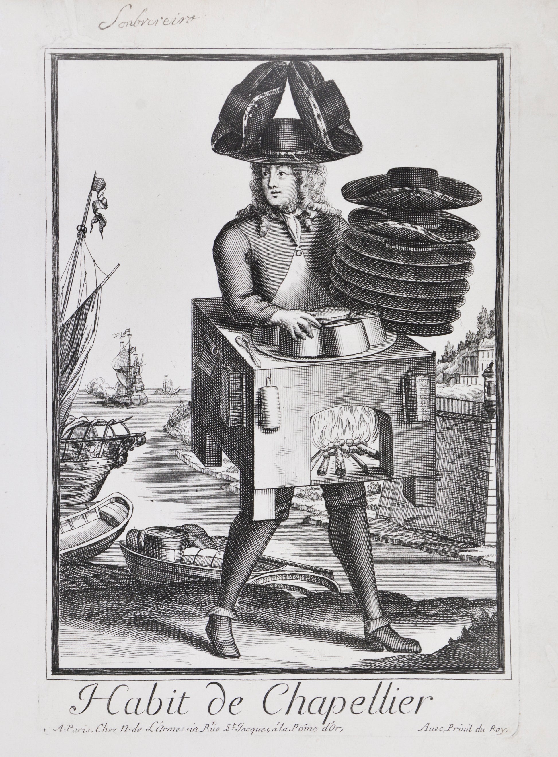 copper plate engraving from album des metiers.