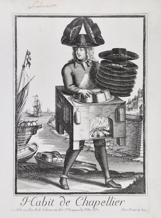 copper plate engraving from album des metiers.