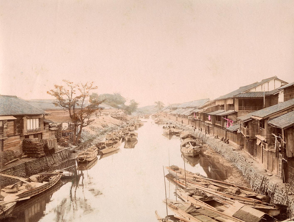 A charming collection of photographs, heightened in hand-colour, of Nikko and Kyoto in the Meiji era. The final six photographs are made up of one of Honolulu and five of the Canadian Rockies.