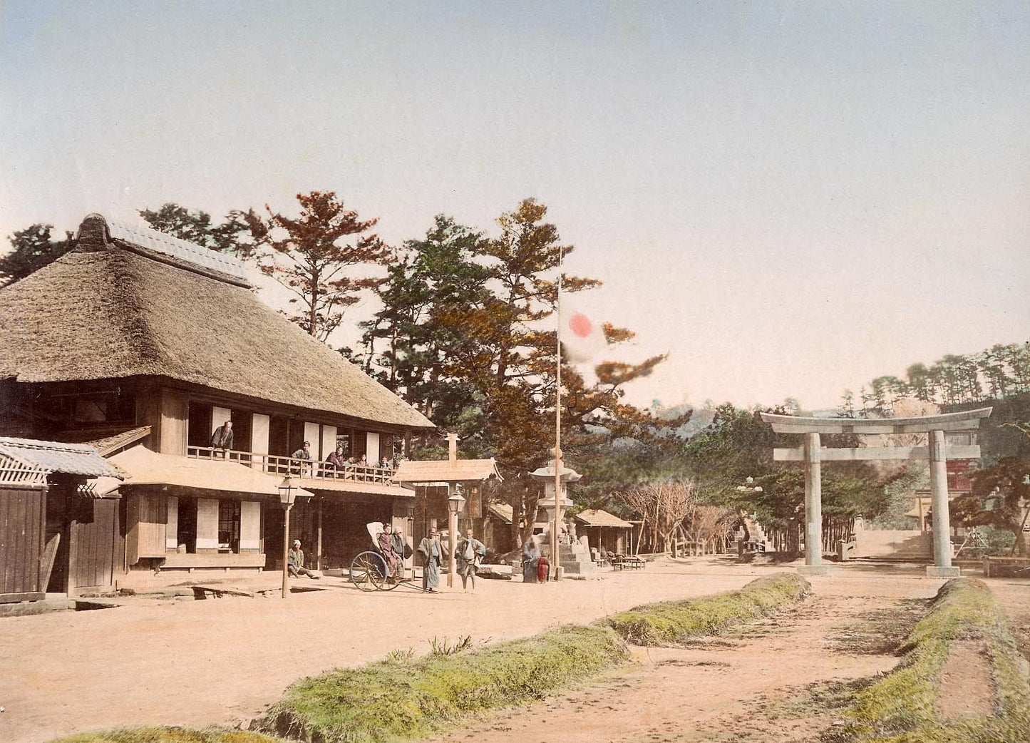 [Fourteen Hand-coloured Albumen Prints of Japan].