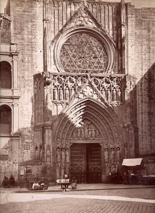 [Door of the Apostles, Cathedral of Saint Mary, Valencia].
