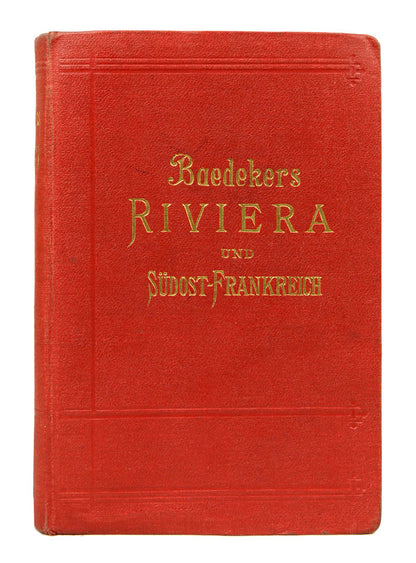 Fifth edition of Baedker's Riviera das Sudostiliche Frankreich Korsika.