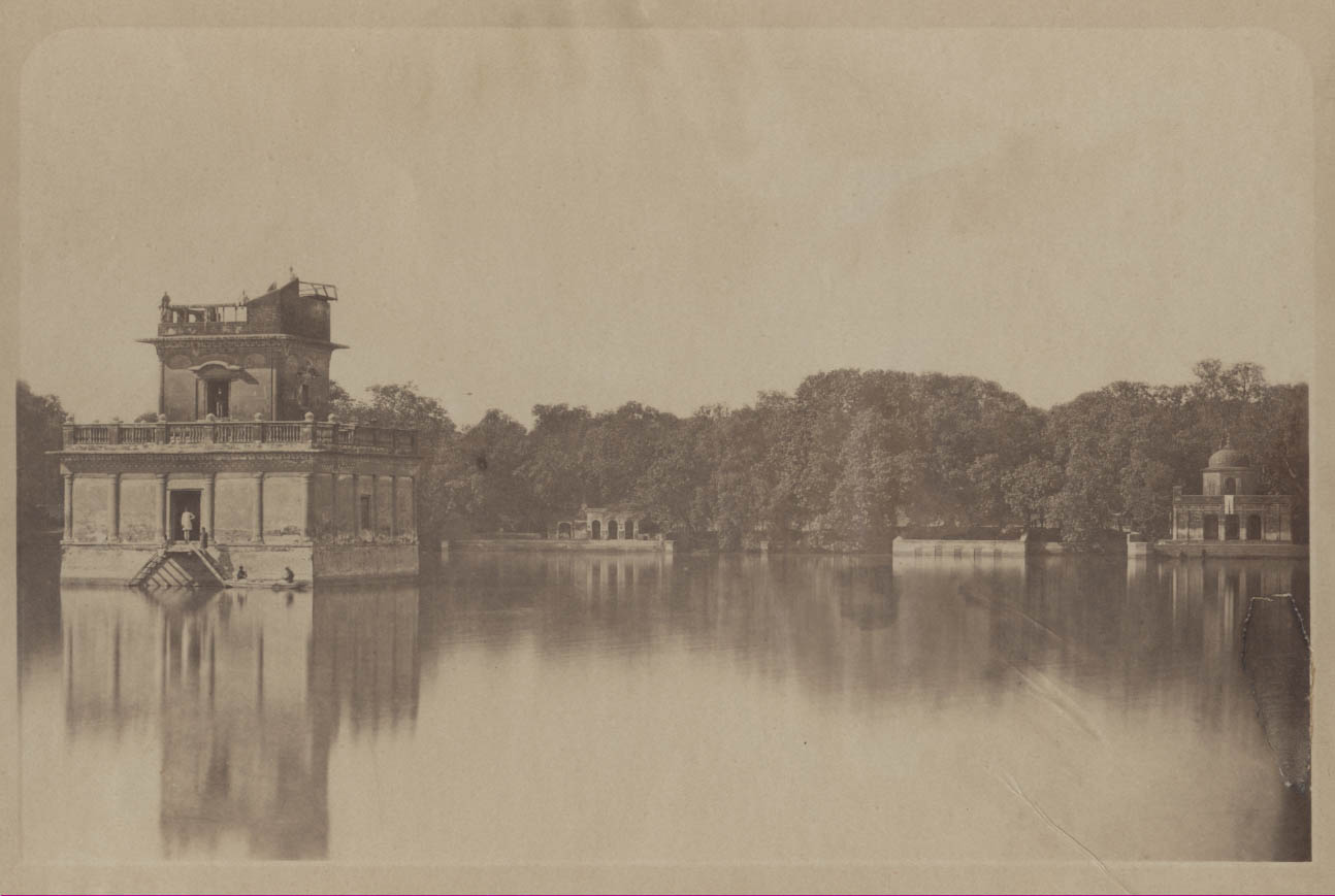 [Temple in lake].