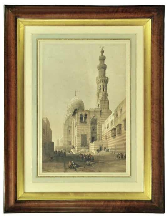 Original hand-coloured lithograph on fine paper mounted on card as issued from the subscription edition of Roberts' 'Egypt'