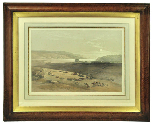 Hand-coloured lithograph by Louis Hague, on fine paper mounted on card as issued from the subscription edition of Roberts' "The Holy Land