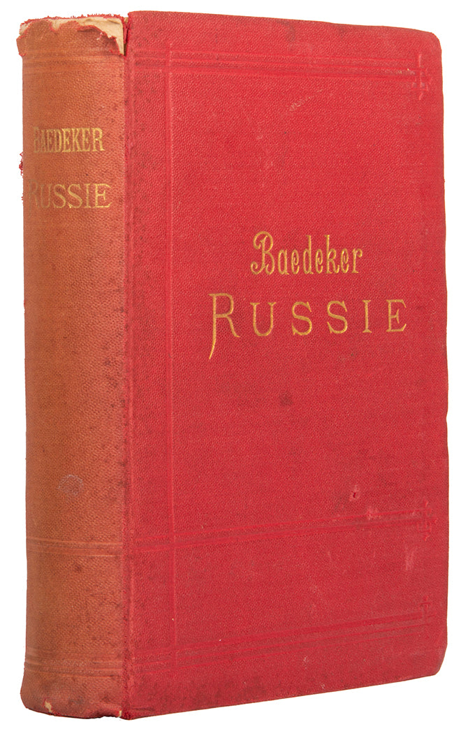 Second edition of three in the French series, of Baedeker's Russie.