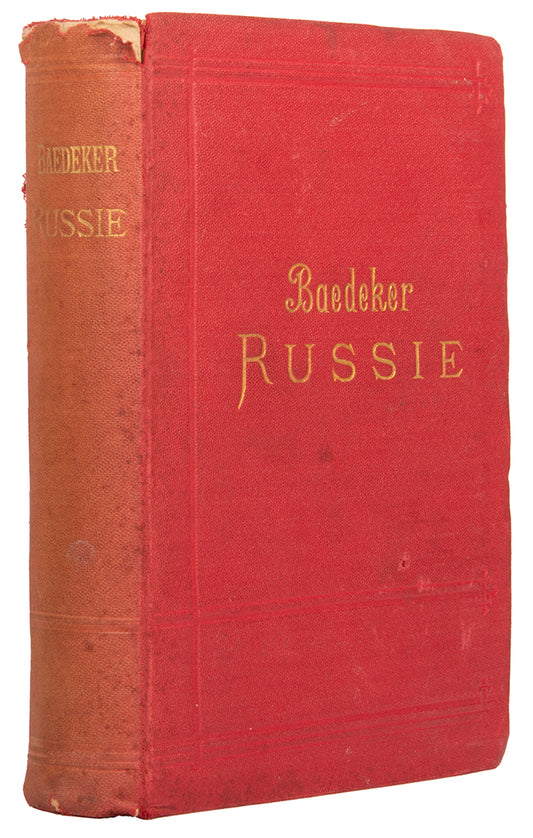 Second edition of three in the French series, of Baedeker's Russie.