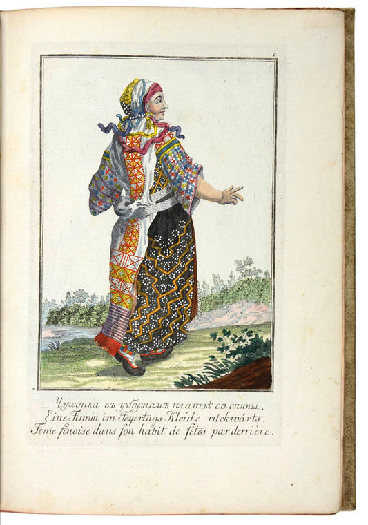 A collection of 90 finely hand-coloured plates published for the Georgi's famous ethnographical work. 