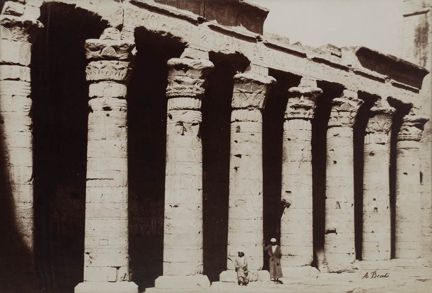 [Colonnade of the Temple of Edfu].
