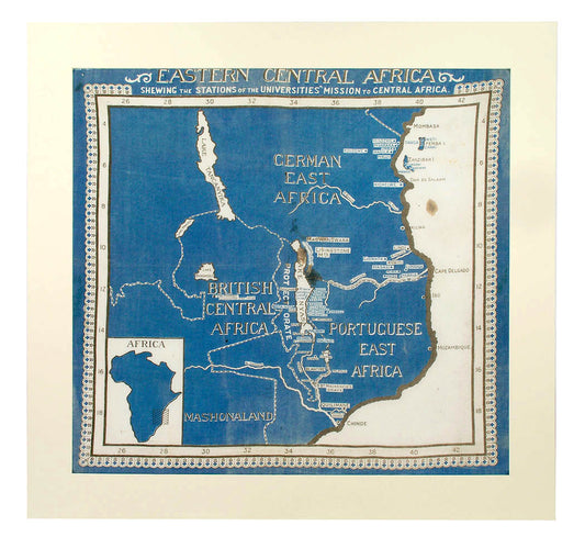 Eastern Central Africa shewing the Stations of the Universities' Mission to Central Africa.