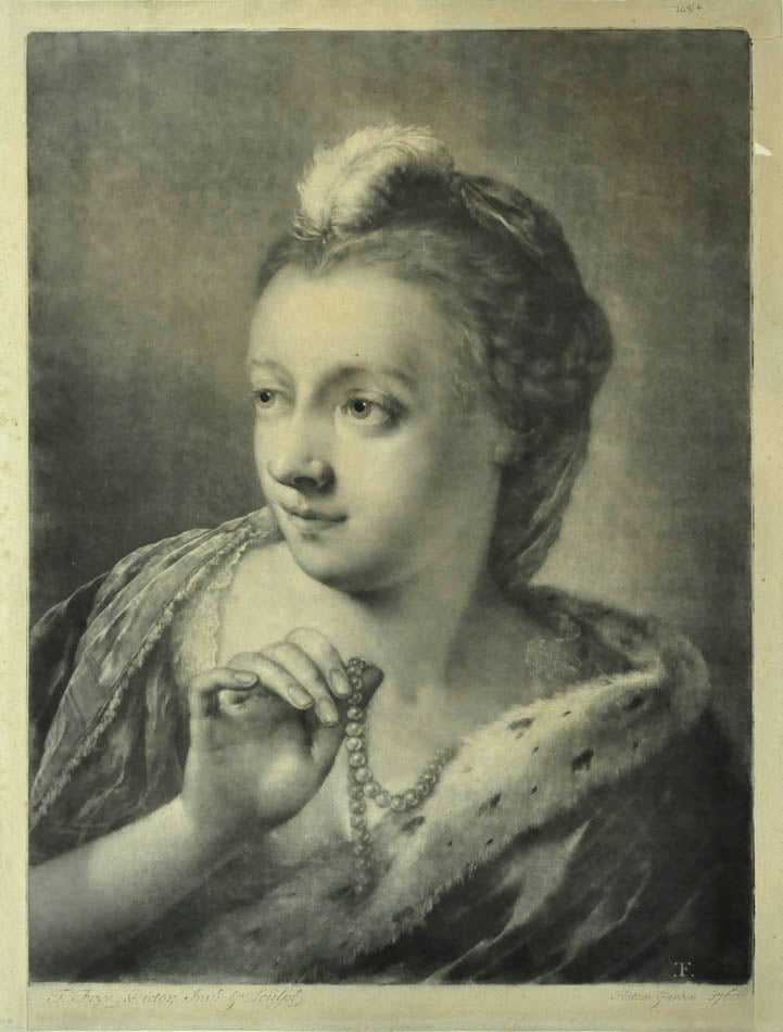 Mezzotints on laid paper, good impressions.