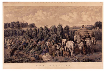 Herring's Agricultural Scenes: [1] Hay-Making.  [2] Hop Picking. [3] Ploughing. [4] Agricultural Scenes.