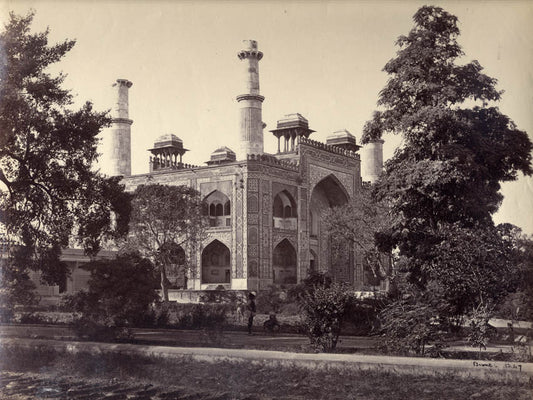 The entrance gate from the garden, Secundra.