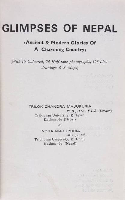 First edition of an profusely illustrated guide to Nepal