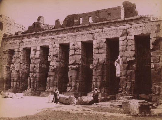 Court of the Caryatides, Medinet Abou, Thebes.