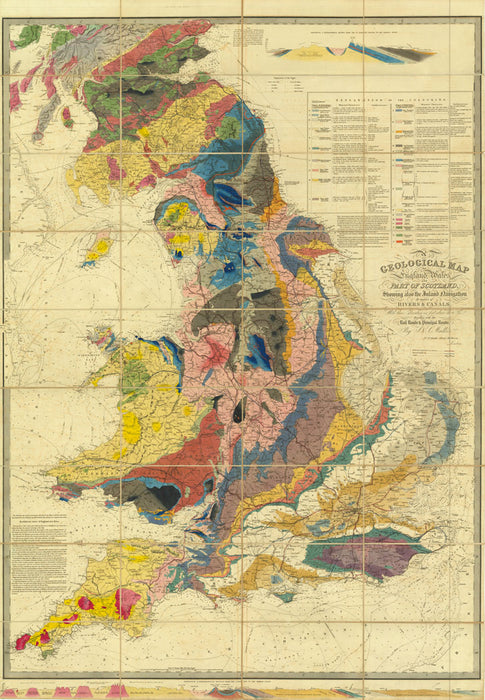 A Geological Map of England, Wales and Part of Scotland