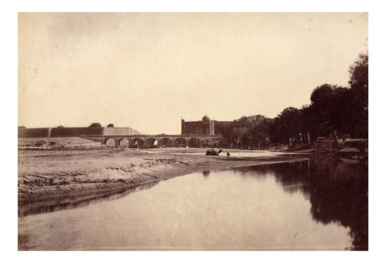 The Palace and Salimgarh Fort, from the Jumma river, Delhi.