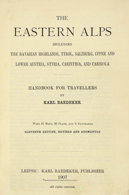 Ninth edition in this unusual series aimed at the mountaineer and  walker. 