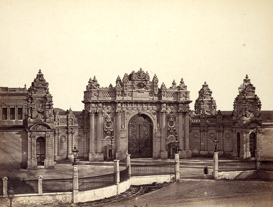 Portal of the Dolmabache Palace, Istanbul.