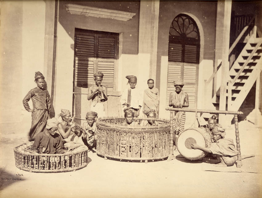 Burmese musicians, Mandalay.