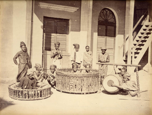 Burmese musicians, Mandalay.