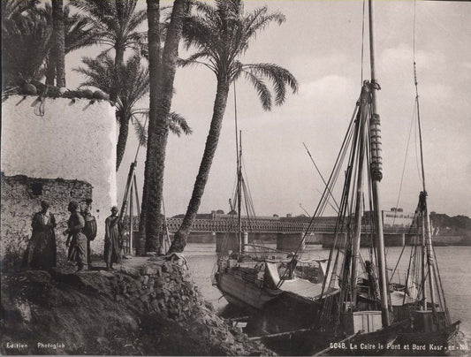 Le Caire le Pont et Bord Kasr-en-Nil.