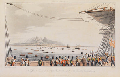 First edition of Eight Views, of the Mauritius by Richard Temple, a scarce set of prints depiction the British Invasion of Mauritius.