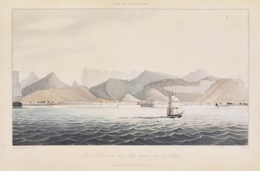 First edition of Eight Views, of the Mauritius by Richard Temple, a scarce set of prints depiction the British Invasion of Mauritius.