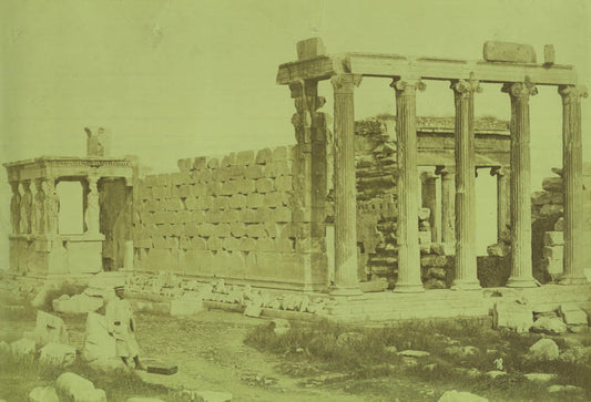 View of the south and east sides of the Erechtheion, Athens.