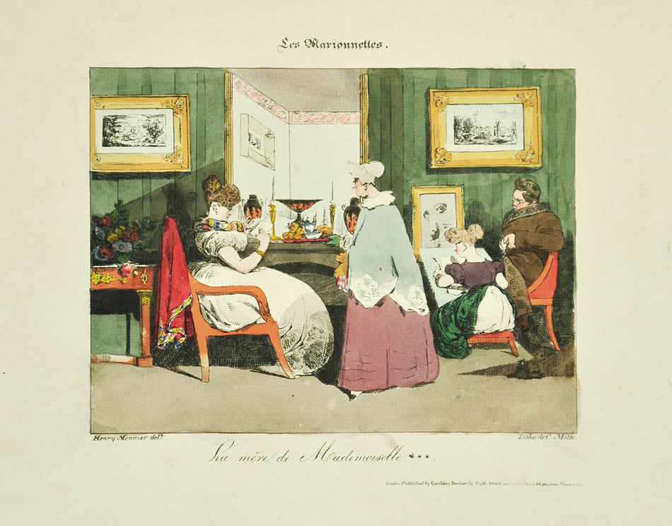 44 hand-coloured lithographed plates on Parisian & London life by Henry Monnier, in which he recorded the manners and life of both cities.