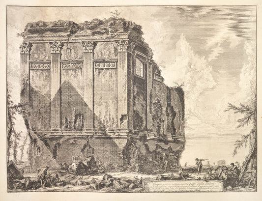Engraving with etching and dry point, watermark. of 'Bracciano'
