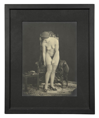 A series of six nude studies showing the same model. Very good condition and with very good tone. Framed. c.1930s.